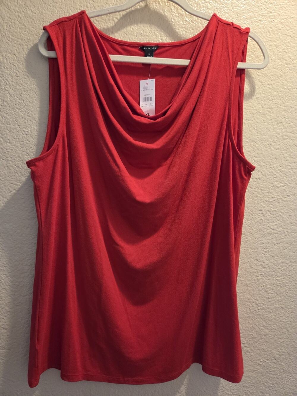New Ann Taylor sleeveless Cowl Neck Top Size XL
